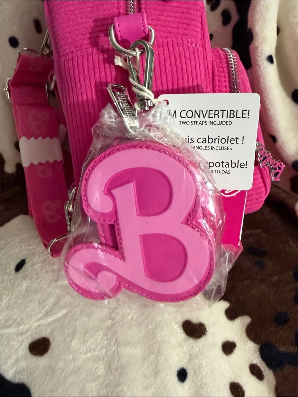 Loungefly Barbie Hot Pink Corduroy Mini Backpack